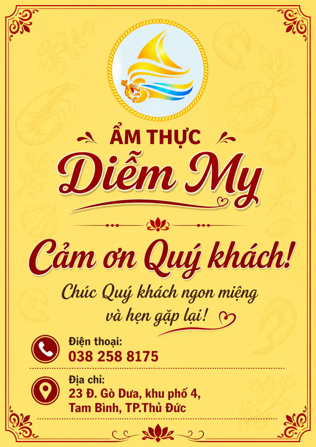 Thực đơn tiệc 4